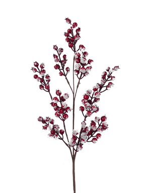 31" Snow Red Berry Spray - Festive Winter Decoration for Home and Crafts-83571 Liberty Floral