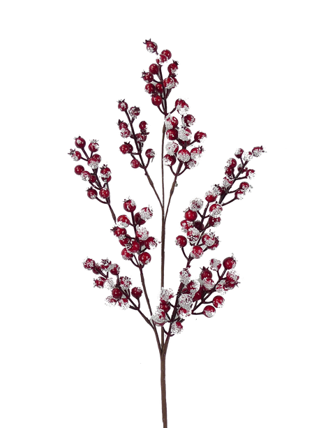 31" Snow Red Berry Spray - Festive Winter Decoration for Home and Crafts-83571 Liberty Floral