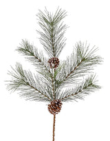 Snow Tip Pine Spray with Pinecones | Woodlands Christmas Stem | 24" Spray-XX8588 Craig Bachman