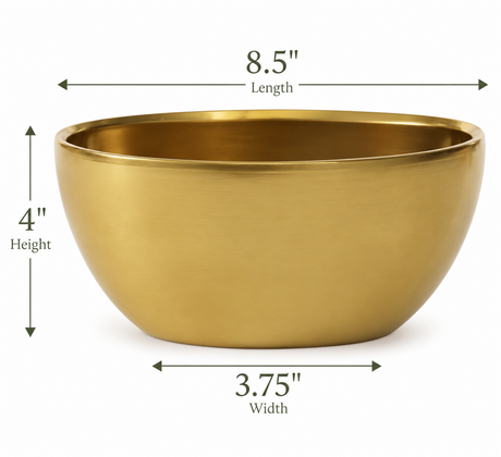 Gold Ceramic Metta Boat 8.5"-97540-40 Pioneer Imports