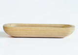 Paulownia Wood Oval Tray Decorative Dough Bowl Style Centerpiece Tray-AW212918 Craig Bachman