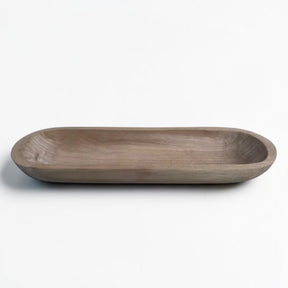 Honey Brown Paulownia Wood Decorative Tray Dough Bowl Style-AW984530 Craig Bachman