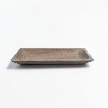 Honey Brown Paulownia Wood Rectangular Decorative Tray Centerpiece Base-AW984730 Craig Bachman