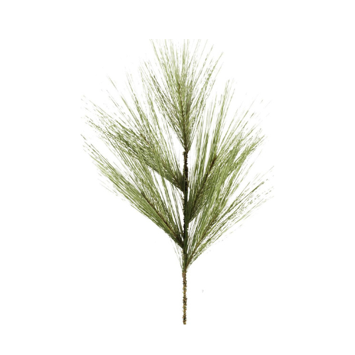27" Artificial Stiff Pine Spray – Realistic Green Pine Branch for Holiday Decor - XV7457E3