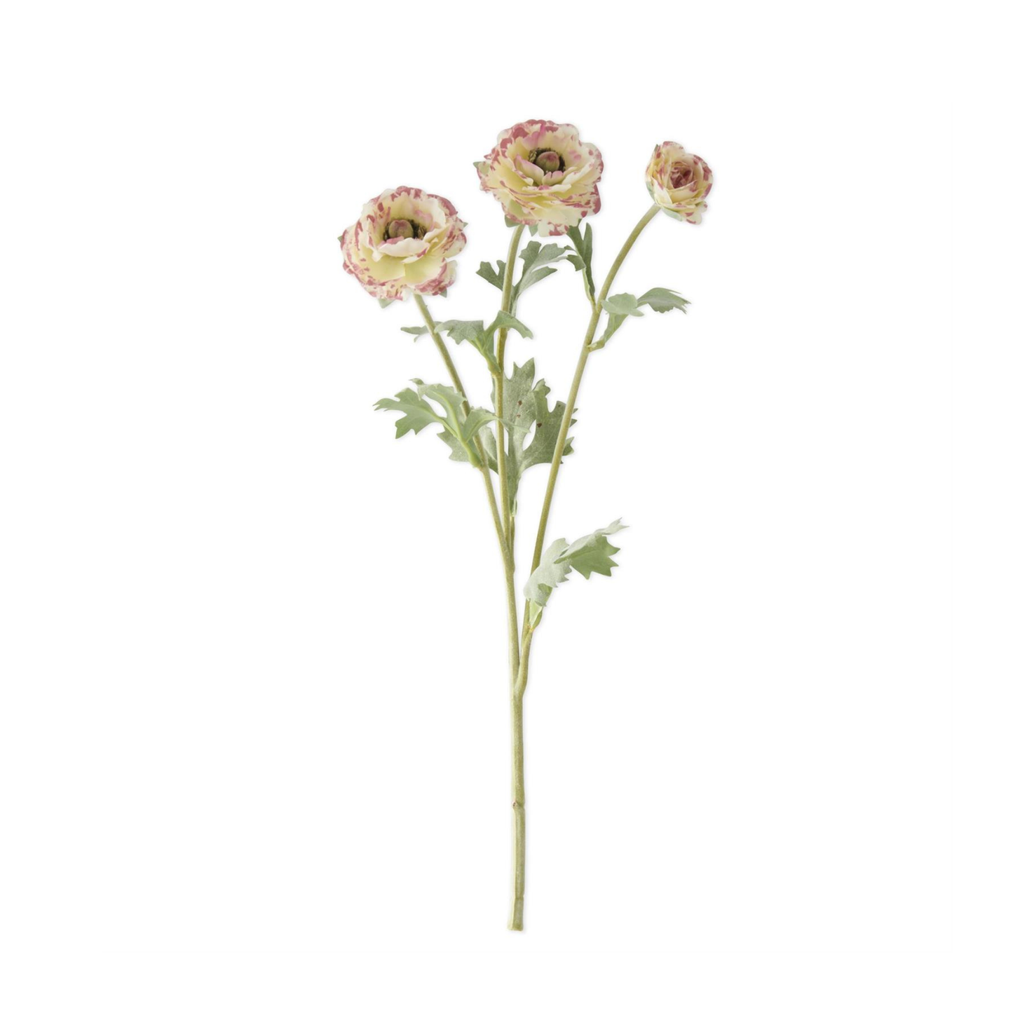 Artificial Pink Ranunculus Stem 18 Inch Faux Flower-18803C-WHPK K & K Interiors