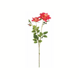 35" Realistic Pink Open Rose Spray with Faux Thorns – Long Stem Artificial Flower for Arrangements, Wreaths & Home Decor-FSR845-TY