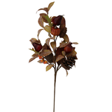 Artificial Mixed Fall Pumpkin and Pinecone Spray — 28 Inch Harvest Wreath Pick-65882 Golden Bell