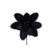 14.5" Black Glitter Magnolia Stem – Faux Floral Pick for Halloween or Gothic Decor-HH334002 Craig Bachman