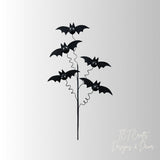 Black Glitter Bat Spray — 24 Inch Halloween Wreath Pick-57439BK Liberty Floral