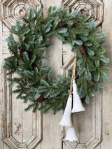 Belfry Bells Drop in White — Rustic Metal Christmas Bell Accent, Set of 3-XX8234 Lancaster & Vintage