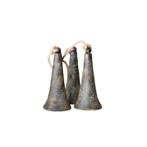 Belfry Bells Drop — Rustic Metal Christmas Bell Accent, Set of 3-XX8222 Lancaster & Vintage