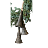 Belfry Bells Drop — Rustic Metal Christmas Bell Accent, Set of 3-XX8222 Lancaster & Vintage
