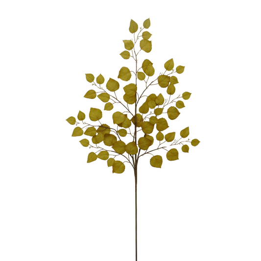 35" Artificial Green Birch Leaf Spray – Faux Branch for Floral Arrangements & Home Decor-64486-GN Golden Bell