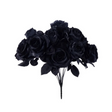 Black Rose Bush – 20" Artificial Fabric Roses & Buds-FN171902 Craig Bachman