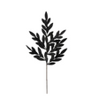 Black Glitter Bay Leaf Spray – 32" Artificial Leaf Stem-XS235302 Craig Bachman