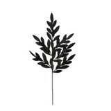 Black Glitter Bay Leaf Spray – 32" Artificial Leaf Stem-XS235302 Craig Bachman