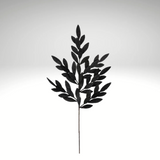 Black Glitter Bay Leaf Spray – 32" Artificial Leaf Stem-XS235302 Craig Bachman