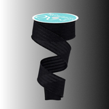 Black Glitter Stripe Ribbon 1.5 Inch x 10 Yards-RGF197002 Craig Bachman