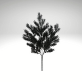 20" Black Pine Glitter Bush – Gothic Christmas & Halloween Greenery-84345-BK Golden Bell