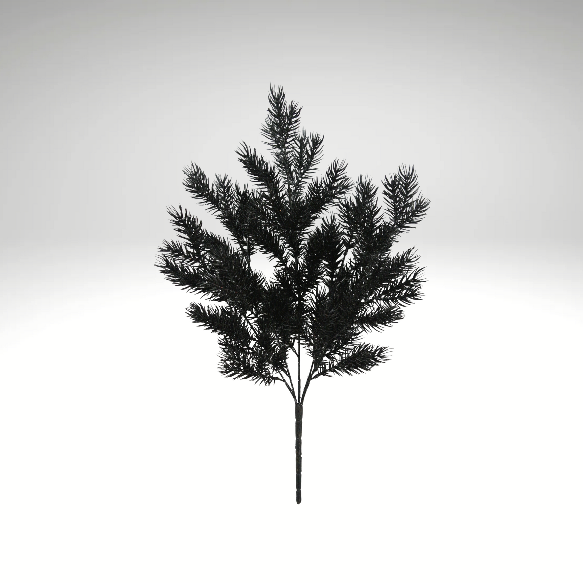 20" Black Pine Glitter Bush – Gothic Christmas & Halloween Greenery-84345-BK Golden Bell