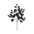 Artificial Black Rose Leaf Spray — 28 Inch Halloween Wreath Supply and Dark Floral Greenery Stem-FG663302 Craig Bachman