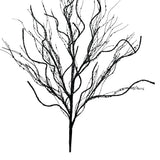 Artificial Black Twig Spray — 30 Inch Halloween Wreath Supply for Gothic Wreaths, Moody Centerpieces, and Dark Floral Designs-57430BK Liberty Floral