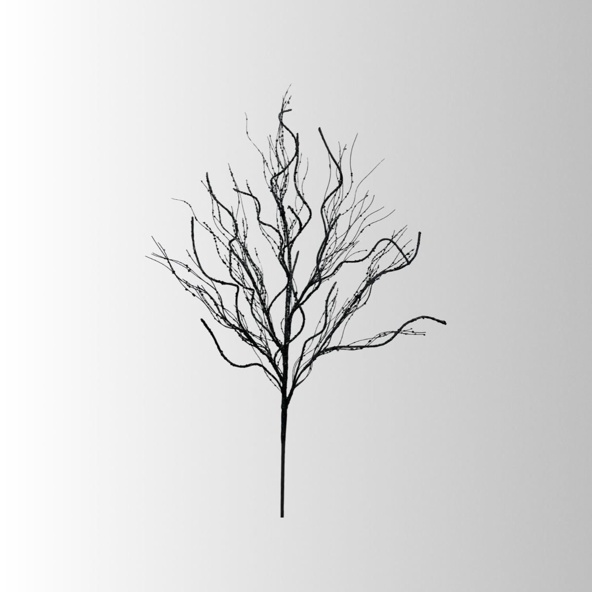 Artificial Black Twig Spray — 30 Inch Halloween Wreath Supply for Gothic Wreaths, Moody Centerpieces, and Dark Floral Designs-57430BK Liberty Floral