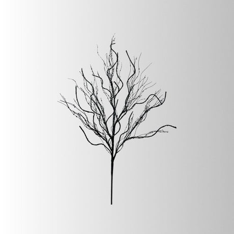 Artificial Black Twig Spray — 30 Inch Halloween Wreath Supply for Gothic Wreaths, Moody Centerpieces, and Dark Floral Designs-57430BK Liberty Floral