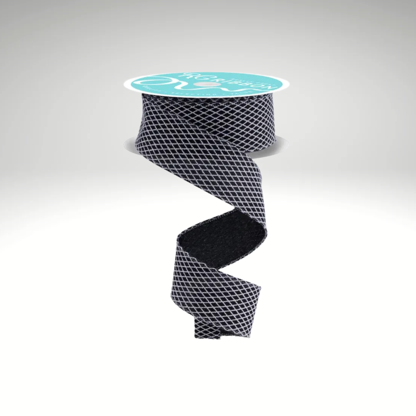 Black White Harlequin Ribbon | 1.5x10yd Wired-RGF169502 Craig Bachman