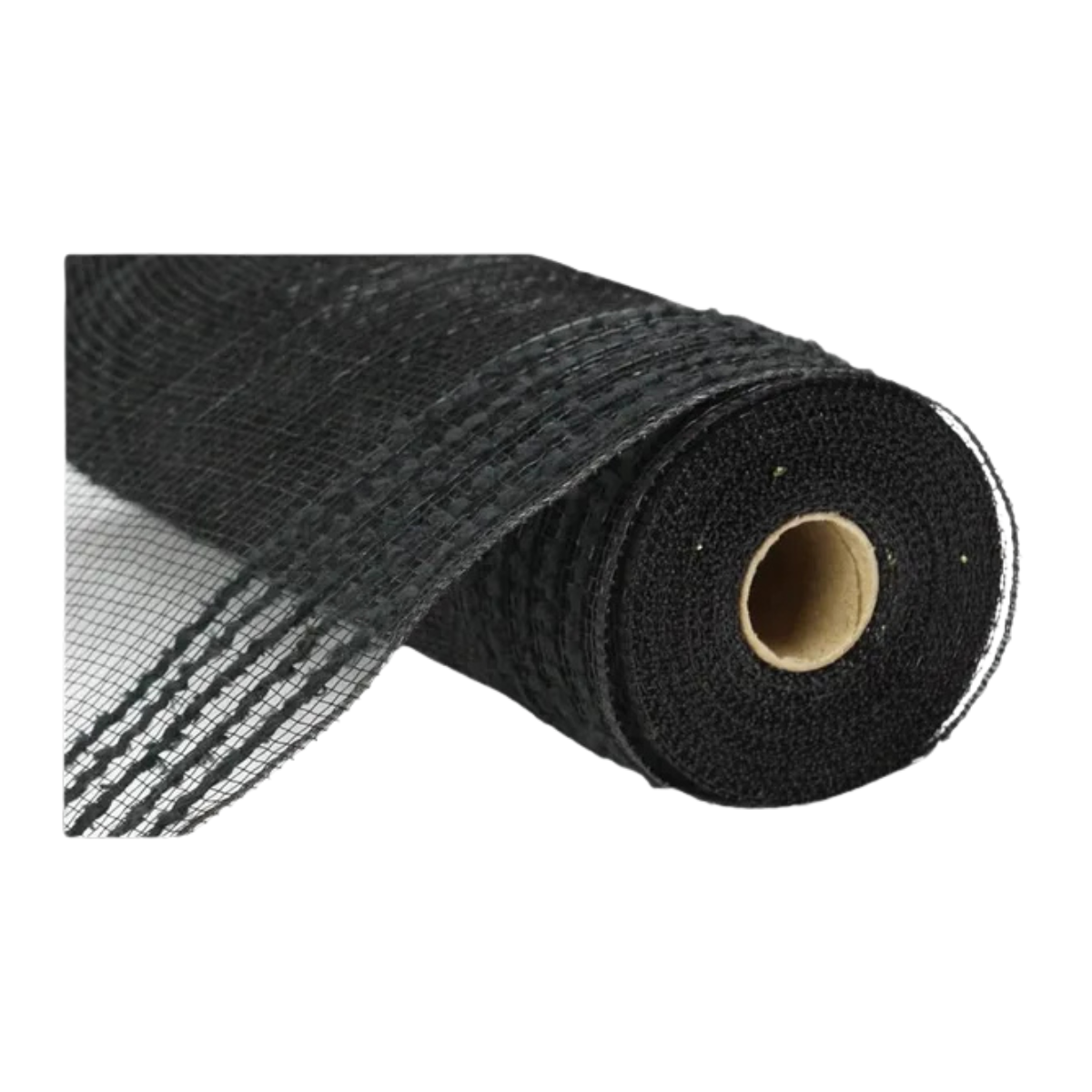 Black Border Stripe Deco Mesh 10.25 Inch x 10 Yards-RY811402 TCT Crafts