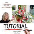 Digital Download: DIY Christmas Sleigh Tutorial | PDF + Video Link | DIY Craft Tutorial TCT Crafts
