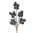Blue Berry Spray | Iced Glitter Christmas Berry Pick | 21" Spray-255729 Direct Export