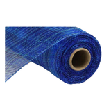 Blue Multi Stripe Deco Mesh 10 Inch x 10 Yards-RE1382NW Craig Bachman