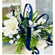 Blue Magnolia Winter Arrangement – Elegant Christmas or Hanukkah Centerpiece TCT Crafts