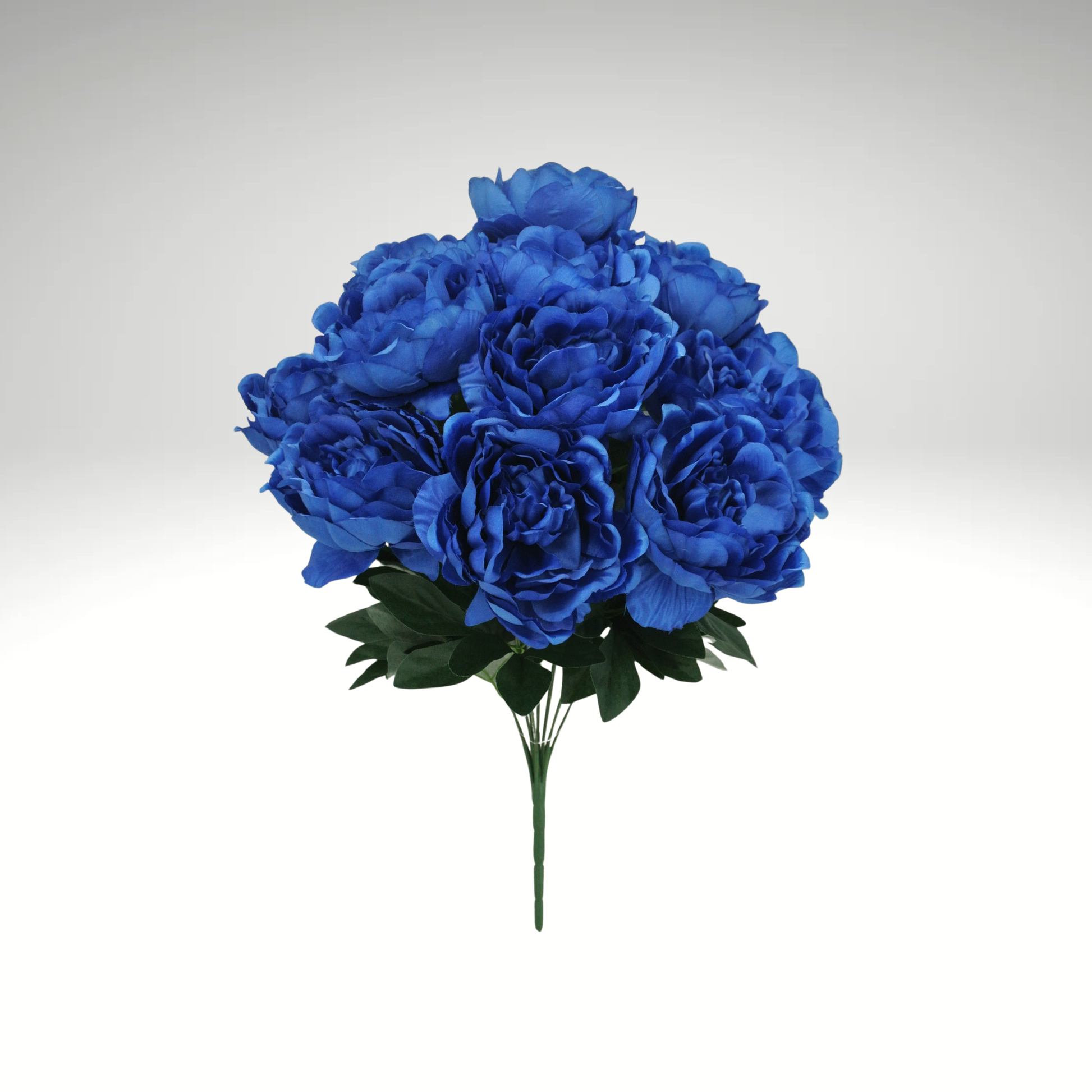 20 Inch Artificial Blue Peony Bush with 12 Stems for Arrangements-84859-RO.BLUE Golden Bell