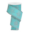 Blue Silver Snowflake Ribbon 2.5 Inch x 10 Yard Wired Christmas Ribbon-RG08382H1 Craig Bachman