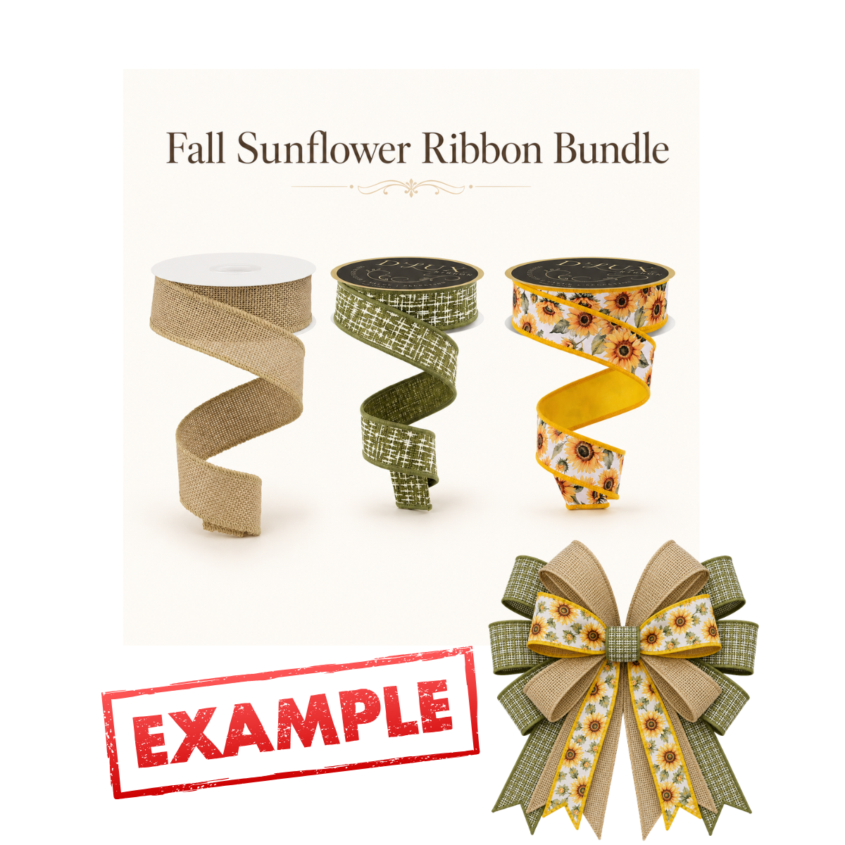 Fall Sunflower Ribbon Bundle-FB102 TCT Crafts Designs & Decor