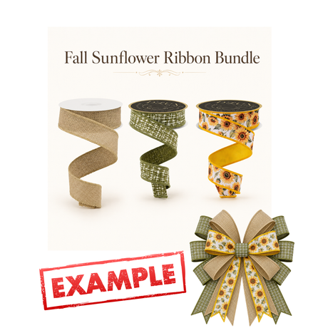 Fall Sunflower Ribbon Bundle-FB102 TCT Crafts Designs & Decor
