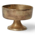Bronze Metal Compote Bowl 6 Inch for Floral Arrangements and Wedding Decor-73385-00 Pioneer Imports