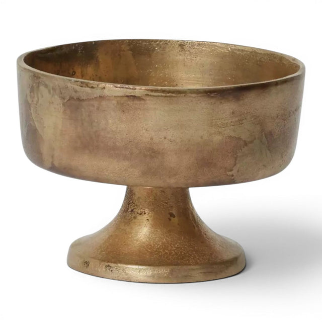 Bronze Metal Compote Bowl 6 Inch for Floral Arrangements and Wedding Decor-73385-00 Pioneer Imports