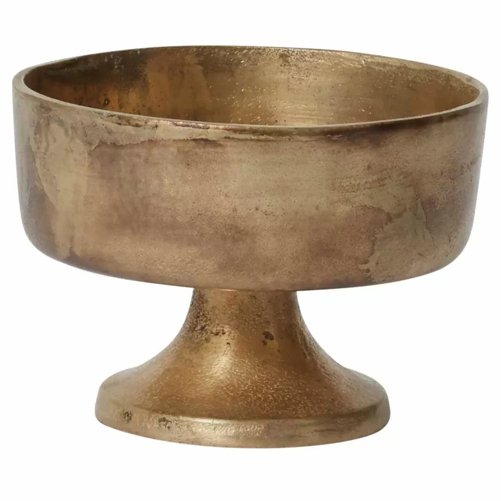Bronze Metal Compote Bowl 6 Inch for Floral Arrangements and Wedding Decor-73385-00 Pioneer Imports