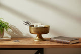 Bronze Metal Compote Bowl 6 Inch for Floral Arrangements and Wedding Decor-73385-00 Pioneer Imports