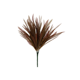 Brown Button Fern Bush | Fall Rust Foliage Filler | 19" Bush-85804-BRN Golden Bell