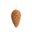 Brown Flocked Pinecone Ornament 9"-86923BN Liberty Floral