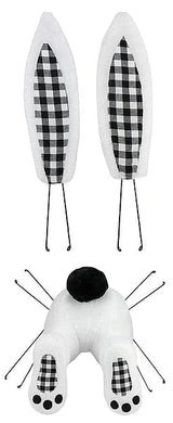 Bunny Wreath Decor Kit | Buffalo Plaid Easter Attachment Set | 25"H x 12"L-HE718502 Craig Bachman