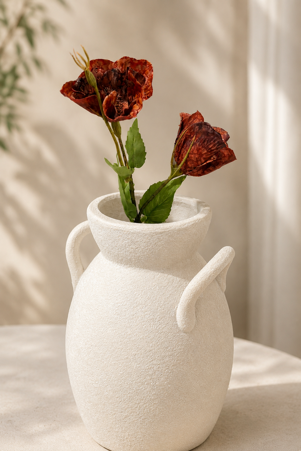 Real Touch Burgundy Bellflower Stem — 19 Inch Moody Floral Stem for Arrangements and Vase -42536A-BU K & K Interiors