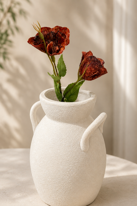 Real Touch Burgundy Bellflower Stem — 19 Inch Moody Floral Stem for Arrangements and Vase -42536A-BU K & K Interiors