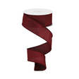 1.5"x10yd Burgundy Faux Dupioni Wired Ribbon – Elegant Red Ribbon for Wreaths & Bows-RD110405 Craig Bachman