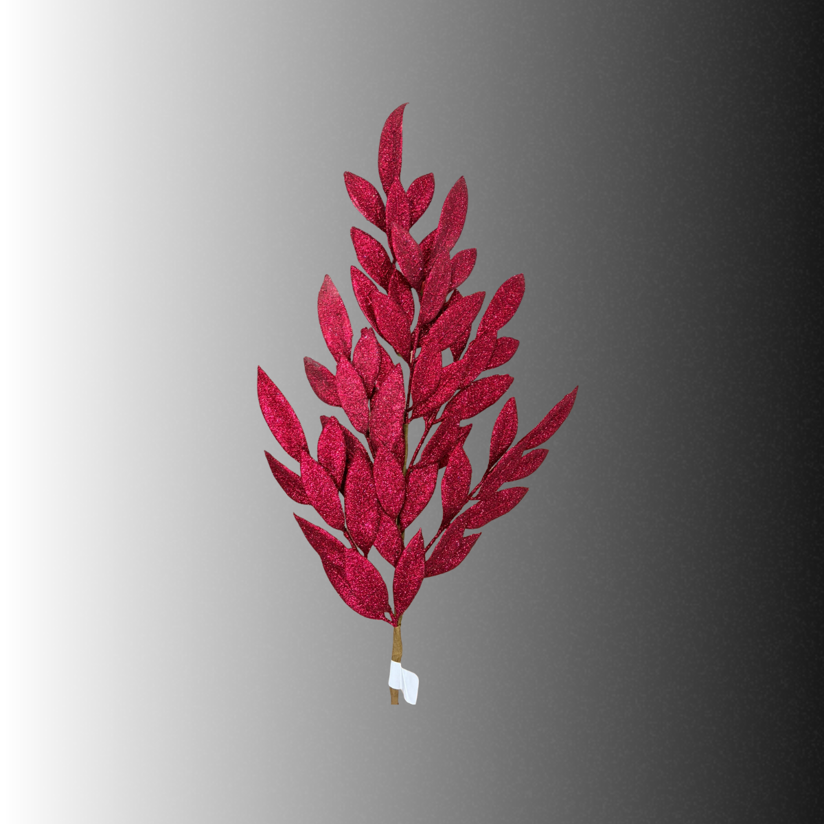 Burgundy Glitter Bay Leaf Spray 32 Inch Holiday Stem-XS235305 Craig Bachman