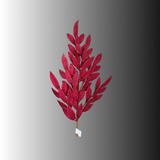 Burgundy Glitter Bay Leaf Spray 32 Inch Holiday Stem-XS235305 Craig Bachman